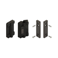 MODULAR SOLUTIONS ALUMINUM HINGE&lt;BR&gt;30 SAFETY SWITCH SET W/8 PIN M12, BLACK